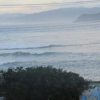 海が目の前でした。