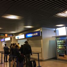 ライアンエア搭乗時のスタンプブース