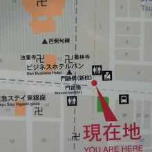 門跡橋は、晴海通り沿いで、築地本願寺地区の南西端にあります。