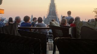 ルーフトップでライトアップ鑑賞