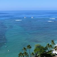 ラナイから見た「ワイキキの海とカヴェヘヴェヘ」