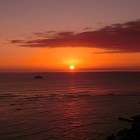 ラナイから見た夕日