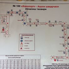100番バス路線図