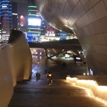 階段上からの景色