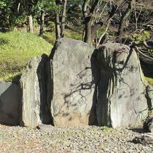 屏風岩のアップ