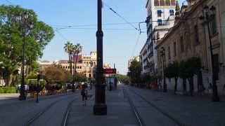 中心部のメイン通り