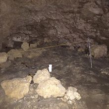 沖縄陸軍病院山城本部壕跡、壕内部の様子。