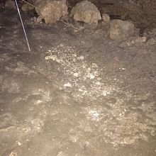 沖縄陸軍病院山城本部壕跡、壕内部の様子。