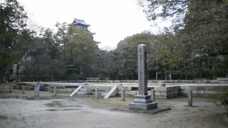 広島城公園の真ん中