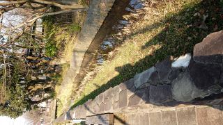 岡本公園付近を流れる小川