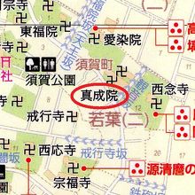 真成院は、四谷の双葉町の寺町の中にあります。観音坂の横です。