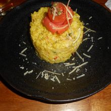 ノルエーサーモンのクリームライス添え