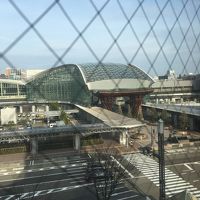 客室からの金沢駅