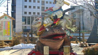 カエルで有名。