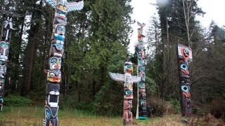 バンクーバー市内にある原生林そのままの公園