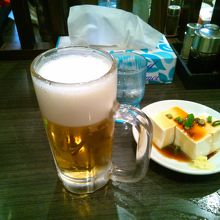 おつまみとビール