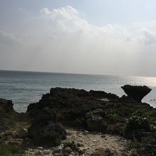 竜宮神（奥武島）の風景、その?。