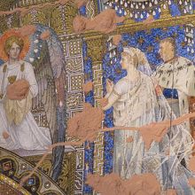 創建当時の天井のモザイク