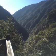 祖谷渓谷展望台より