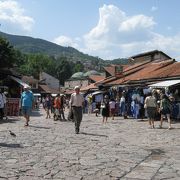 トルコ風の街並みからオスマン・トルコ時代のサラエボを感じさせる場所