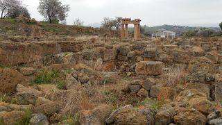 古代人の町の跡