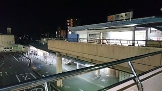 夜は寂しい駅...
