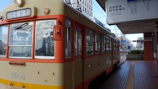 市内観光は路面電車で