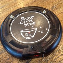 お店のマーク入りブザー