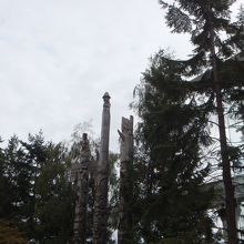 空港を出たところ