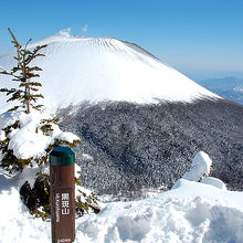 山頂から浅間山