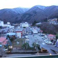 客室からの眺め。反対側に渓流を眺める部屋もあります。