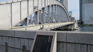 勝鬨橋の眺めが良い