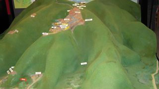 山の上の方にあるお城でした(城跡)