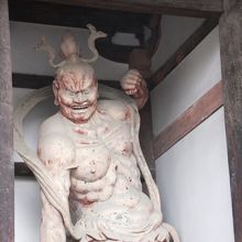 阿形像　ネット等がないので更に迫力満点