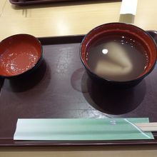 無料でいただいたお汁粉