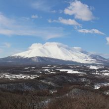 二度上峠から見た浅間山