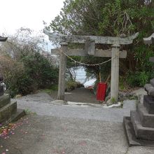 海岸線降りていきます