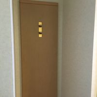 クロゼット横にフック。雨や冬などに濡れたアウター用？　