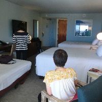 補助ベッドを入れても十分な広さです。