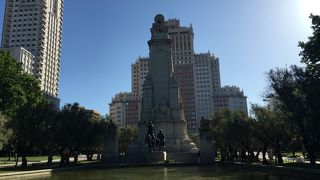 ドン・キホーテの像がある！