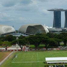 視線を左に向けると、マリーナ・ベイ一帯や…、
