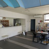 ホテルのフロント、ロビーでは珈琲サービス