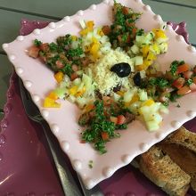 クスクスと野菜のプレート　かなりあっさり