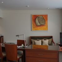 ベッドサイド以外は余裕ある作り