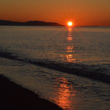 宿近くの日本海