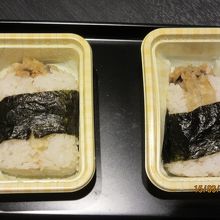 持ち帰りの牡蠣天むす