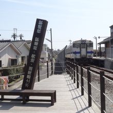 枕崎駅構内