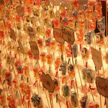 屋台の飴細工店