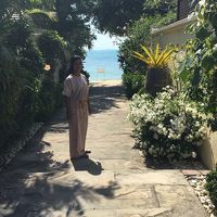 海岸へと続く石畳