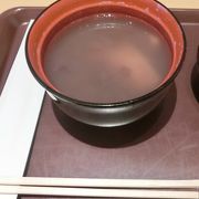 サービスの汁粉が美味かった